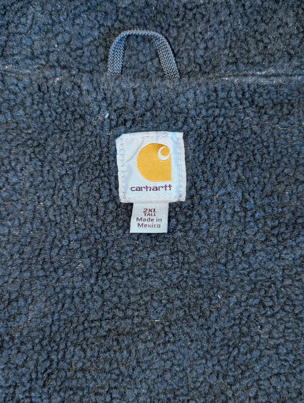 Carhartt Vintage V33-239 Sherpa-Lined Work Vest in Grey Black Mens 2XL TALL
